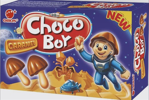 Печенье Choco Boy Caramel, в форме грибочка с бисквитной ножкой и карамельной шляпкой, 45 г 3237 - фото 10459