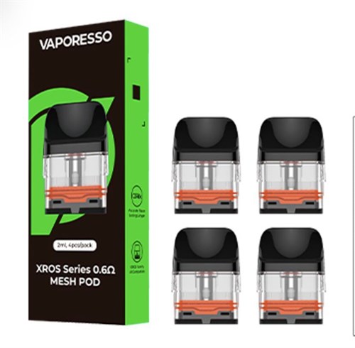 Картриджи для Vaporesso Xros 1 / 2 / mini / Nano/ 3 / 3 mini / 3 pro / cube / 4 / 4 mini 0,6 Ом, 2 мл, 4 шт. 3889 - фото 12484