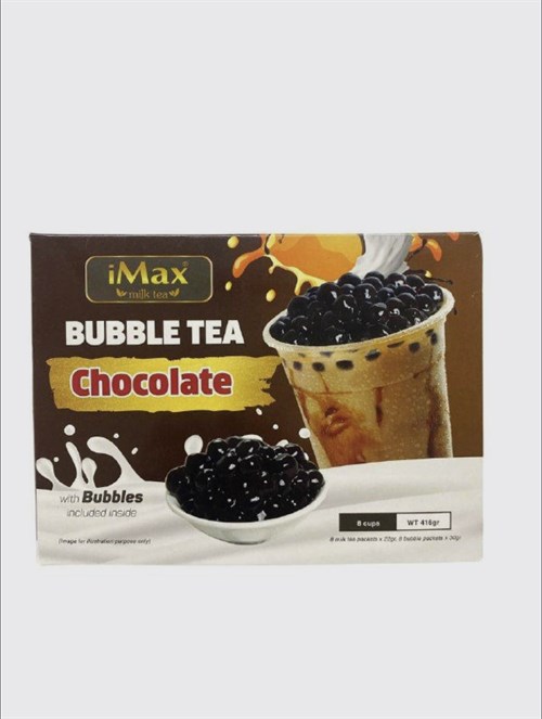 Вьетнамский чай с молоком, с шариками iMax Bubble Tea со вкусом Шоколада, 8 чашек, 416 г. 4074 - фото 13013