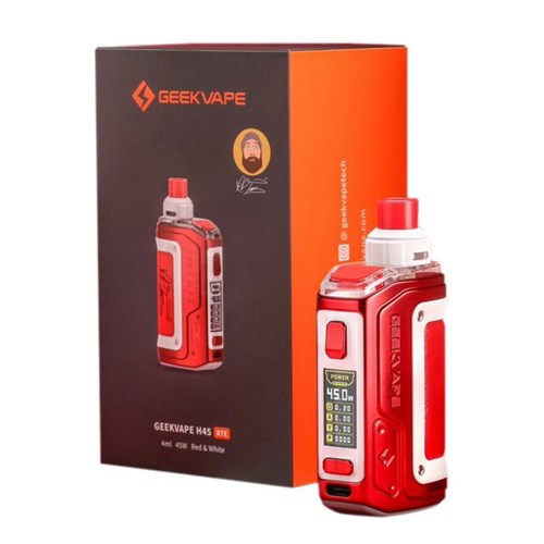 GeekVape H45 Aegis Hero 2, 1400 мАч (Red and White) 2599 - фото 8365